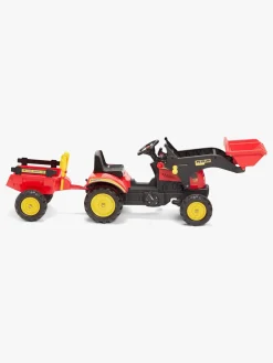 Alex's Garage Pedaltraktor med Skovl, Rød